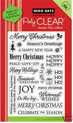 ... Stamps Holiday Sayings CL343 Merry Christmas Peace Joy Hohoho | eBay