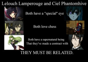 Code Geass and Black Butler - anime Photo