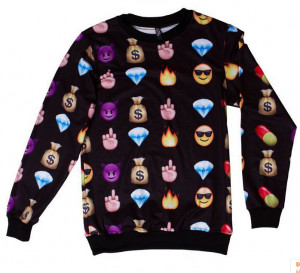 new fashion unisex emoji 3d jogger printed sweashirts clothes pullover