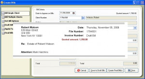 draft bills view client billing quotes on draft bills so you know if ...