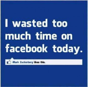 Wasting time on Facebook ~ funny thought