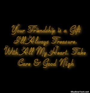 Treasure Our Friendship Quote