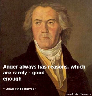 ... rarely - good enough - Ludwig van Beethoven Quotes - StatusMind.com