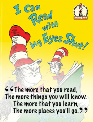 Dr. Seuss reminds us the power of a good book — it can both take us ...