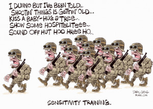 US Army Sensitivity Training Cartoon, US Army, US Army fitness cartoon ...