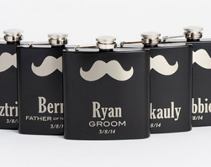 ... Best Man Flask, Engraved Stainless Steel Flask, Monogram Flask, Flasks