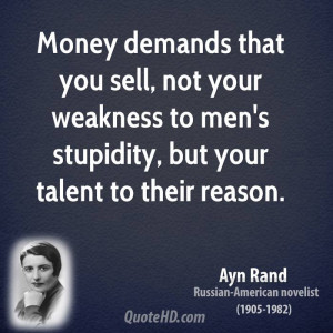 Ayn Rand Money Quotes