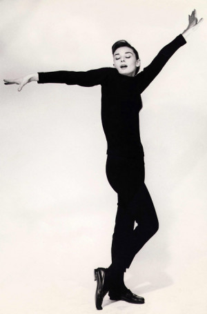 rareaudreyhepburn:Audrey Hepburn - Funny Face promotional photo, 1957.