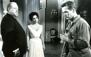 Burl Ives, Elizabeth Taylor and Paul Newman in Cat on a 