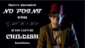 Words made by me, quoted from the Doctor, photo found on Google Images ...