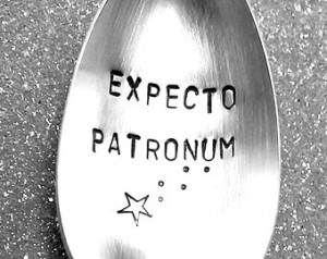 EXPECTO PATRONUM Harry Potter inspi red Stamped Spoon Recycled ...