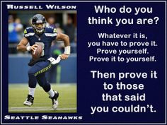 Russell Wilson Seattle Seahawks Photo Quote Mini Poster Wall Art Print ...