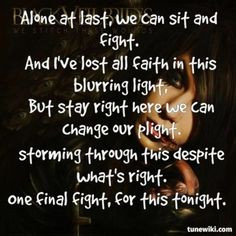 LyricArt for Knives and Pens by Black Veil Brides More