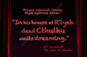 Lovecraft Cthulhu Goth Quote Art 5x7 by JenniferRoseGallery, $20 ...