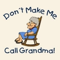 call grandma a grandma sitting in a rocking chair on
