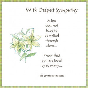 Sympathy Quotes ...
