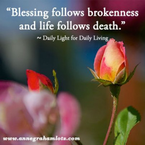 ... life follows death | Anne Graham Lotz | Daily Light for Daily Living