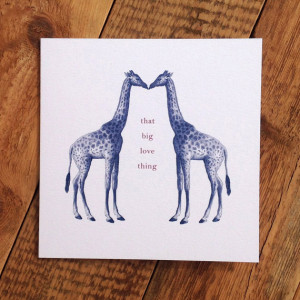 Giraffe Love Card 'That Big Love Thing' (GC029)