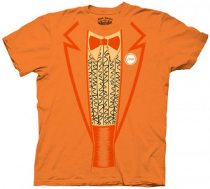 Dumber Lloyd Orange Tux Shirt Dumb And Blue Tuxedo