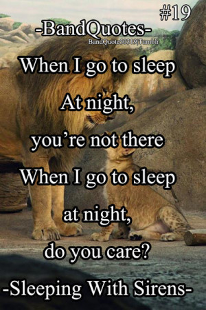 bands quotes sleeping with the sirens songs