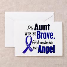 Angel 1 AUNT Colon Cancer Greeting Card for