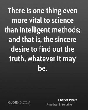 Charles Pierce Science Quotes