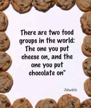 world food groups: cheese and chocolate