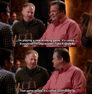 Cam & Mitchell Play The Alcoholism Game On Modern Family