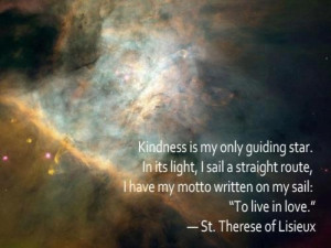 kindness quote St Therese