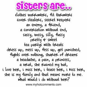 Quotes And Sayings For Sisters Sister Quotes Sayings See More Sisters ...