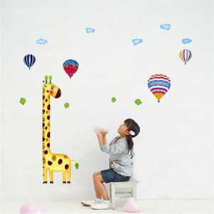 cute giraffe home decoration art wall stickers for kids rooms child ...
