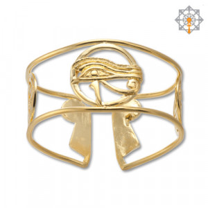 Home > Products > Vermeil Eye of Heru (Horus) Arm-Wrist Cuff