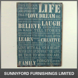 Customized wooden wall plaques with sayings