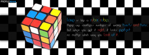 Rubix Cube Love Quote Facebook Cover