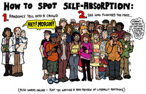 self absorption or solipsism is defined roughly as wanting to believe ...
