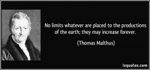 No limits whatever are placed to the productions of the earth; they ...