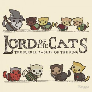 cat lord of the rings pusheen purr