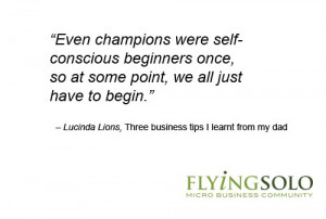 ... Lions on Flying Solo. Business advice / business tips / inspiration