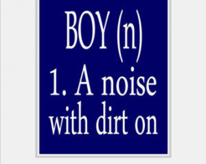 wall Art - Blue Nursery Print - Boy Definition - Little Boy Quotes ...