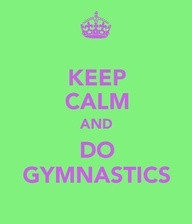 keep calm and do gymnastics with foxy's fitness fashions http://www ...
