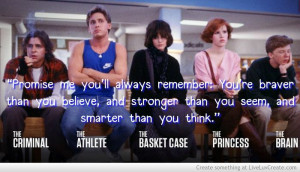 ... quote and my favorite teenage movie...Oh so wanted to Molly Ringwald