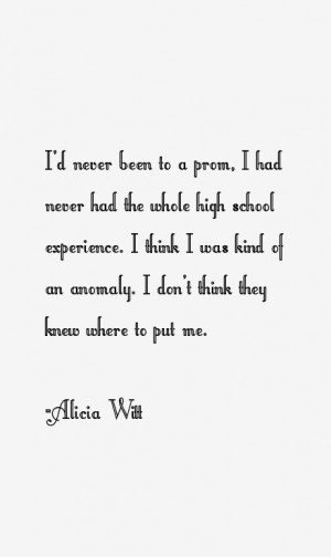 Alicia Witt Quotes amp Sayings