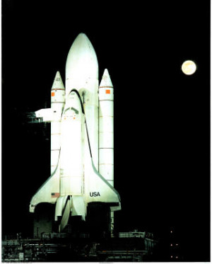 NASA Space Shuttle Astronaut Rocket Art Print POSTER - 13x19