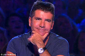 Fuzzy: How X Factor judge Simon Cowell's hands usually look covered in ...