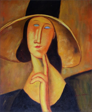 primitif ifadelerinden nemli oranda etkilenen Modigliani