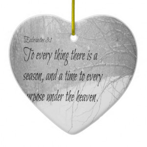 Ecclesiastes 3 Purpose Christmas Tree Ornament