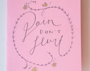 Pain Don't Hurt Card, Roadhouse , Movie Quote, Blank Greeting Card ...