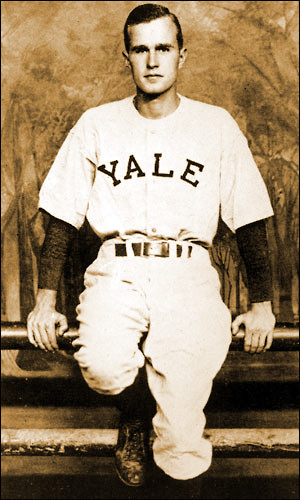GEORGE BUSH - CAPTAIN OF THE YALE BASEBALL TEAM AND PRESIDENT OF THE ...