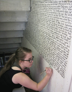 ... chapters, songs, quotes, messages from friends, anything can be used