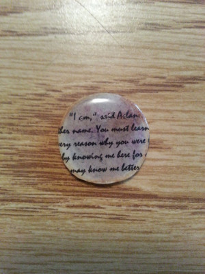 Aslan Quote Pendant by Daughter-of-Aslan